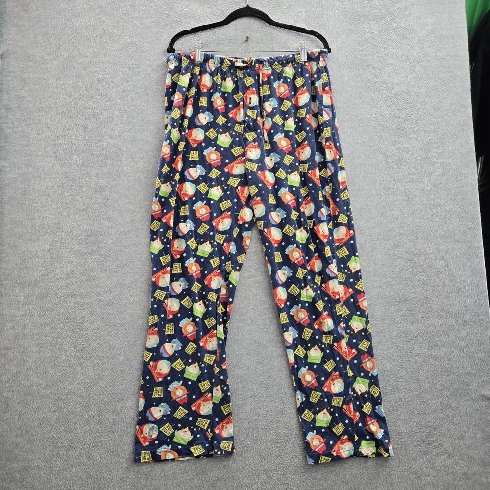 VINTAGE South Park Men Sleepwear L Pajama Pant Kyle Eric Kenny Stan Y2K READ